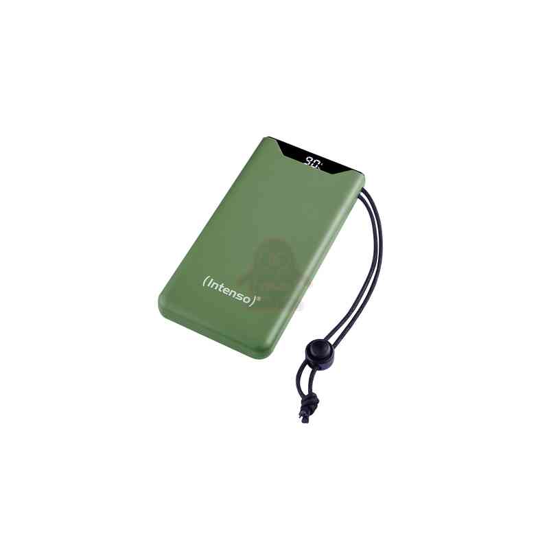 INTENSO POWER BANK  F10000, PD, QUALCOMM QUICK CHARGE 3.0, DIGITAL PERCENTAGE DISPLAY, VERDE