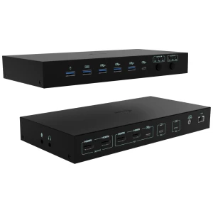 i-tec USB-C KVM Dock PRO for Three Hosts, Dual Video, with 2x Power Delivery, max 92W