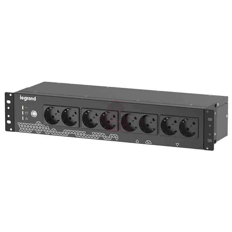 Legrand Keor ASI PDU 800VA FR/GR/IT INPUT 8 GR/IT OUTPUT BLACK gruppo di continuità (UPS) Standby (Offline) 0,8 kVA 480 W 8 presa(e) AC