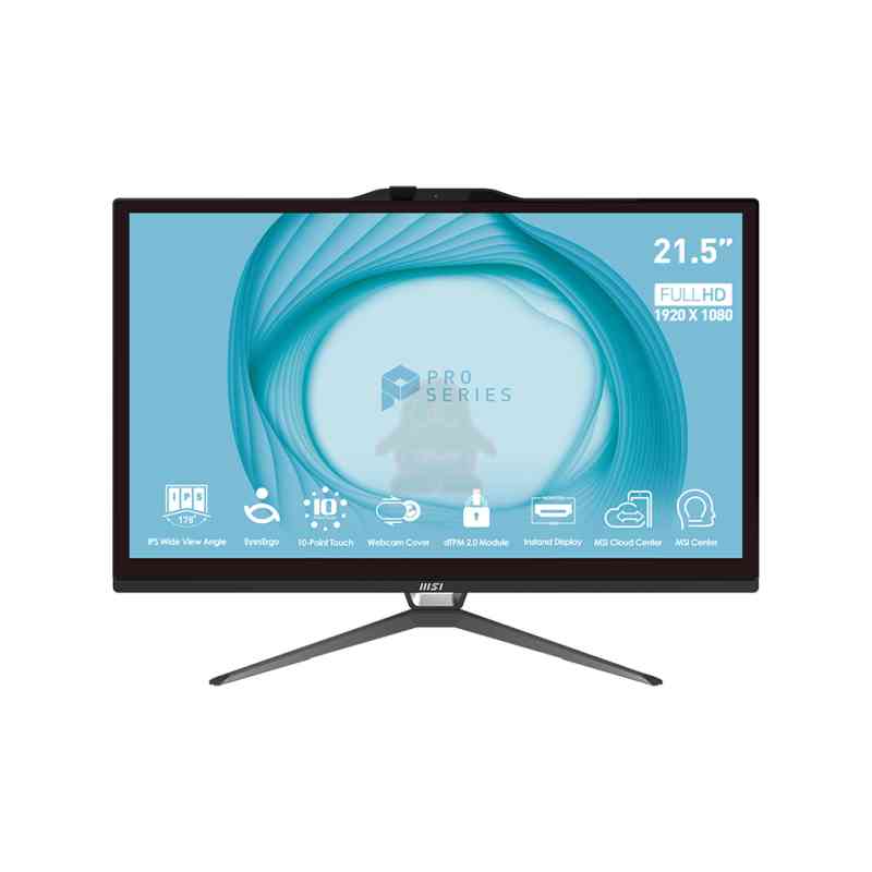MSI Pro AP222T 13M-072IT Intel® Core™ i3 i3-13100 54,6 cm (21.5") 1920 x 1080 Pixel Touch screen PC All-in-one 8 GB DDR4-SDRAM 512 GB SSD Windows 11 Pro Wi-Fi 5 (802.11ac) Nero