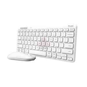 Trust Lyra tastiera Mouse incluso Universale RF senza fili + Bluetooth QWERTY Italiano Bianco