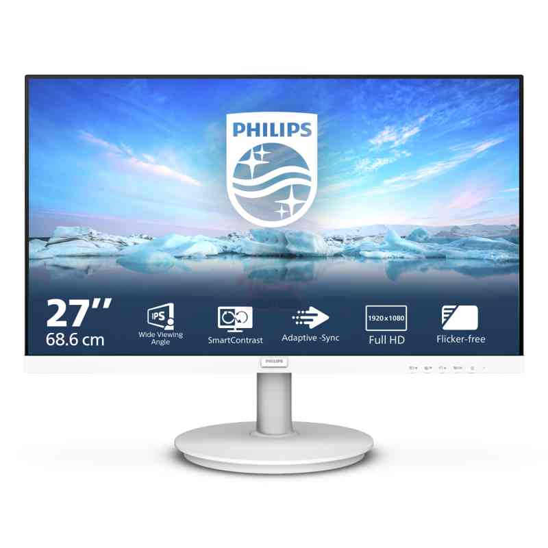 Philips V Line 271V8AW/00 Monitor PC 68,6 cm (27") 1920 x 1080 Pixel Full HD LCD Bianco