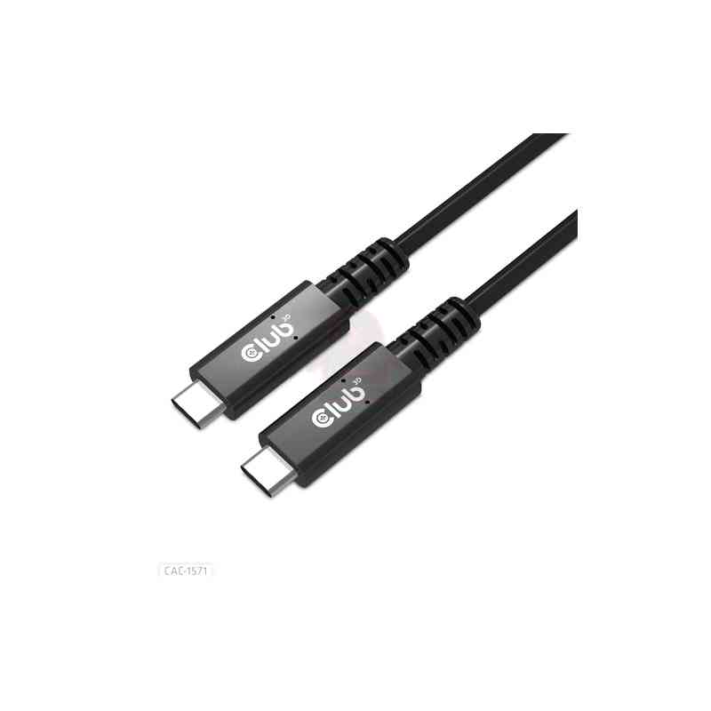 CLUB3D CAC-1571 cavo USB USB4 Gen 3x2 0,8 m USB C Nero