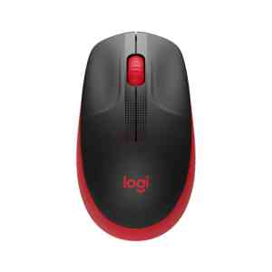 LOGITECH MOUSE WIRELESS M190 FULL-SIZE, OTTICO, USB, ROSSO
