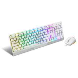 MSI Vigor GK30 Combo White tastiera Mouse incluso Gaming USB QWERTY Italiano Bianco