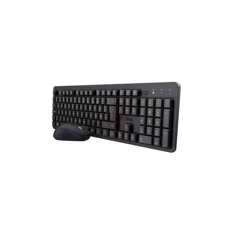 Trust TKM-360 tastiera Mouse incluso Ufficio RF Wireless QWERTY Italiano Nero