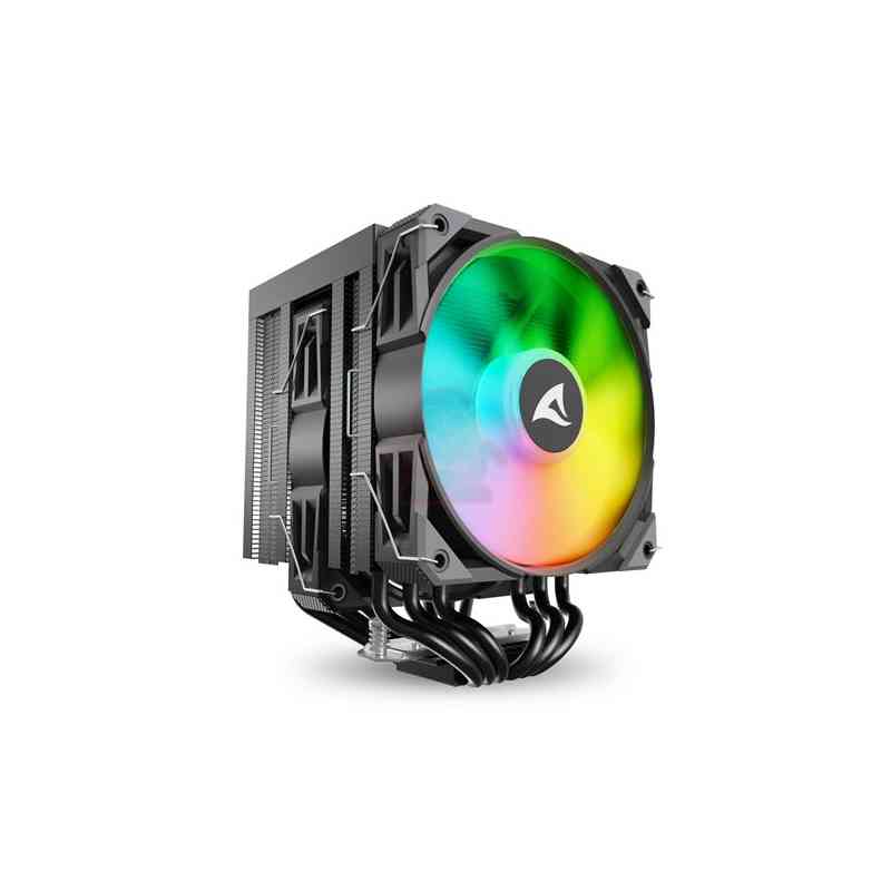 SHARKOON DISSIPATORE AD ARIA 1X 120MM ARGB PWM FAN, 1X 120MM PWM FAN, 6X COPPER PIPES, DIRECT TOUCH,