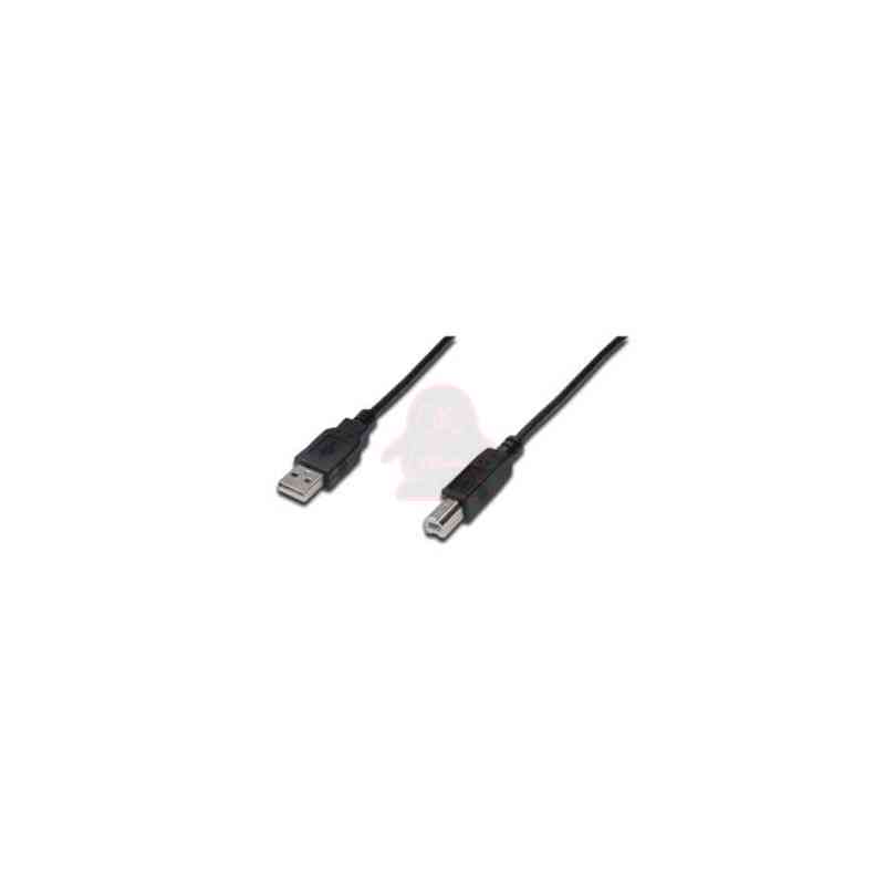 DIGITUS CAVO USB 2.0, A/B, M/M, NERO, 1MT
