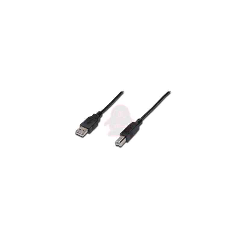 DIGITUS CAVO USB 2.0, A/B, M/M, NERO, 1,8MT