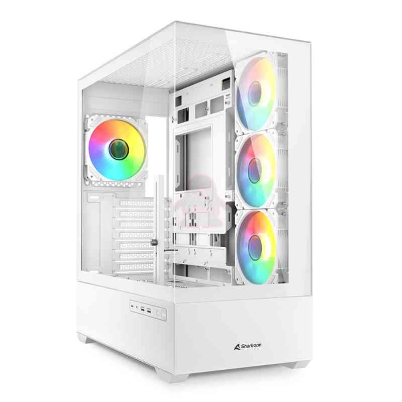 SHARKOON CASE AK6 RGB WHITE ATX