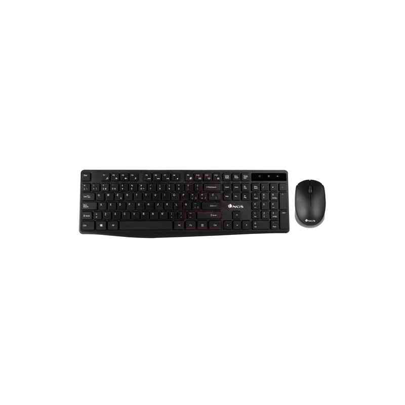 NGS BUNDLE MOUSE E TASTIERA ALLURE KIT 2,4 GHZ BLACK
