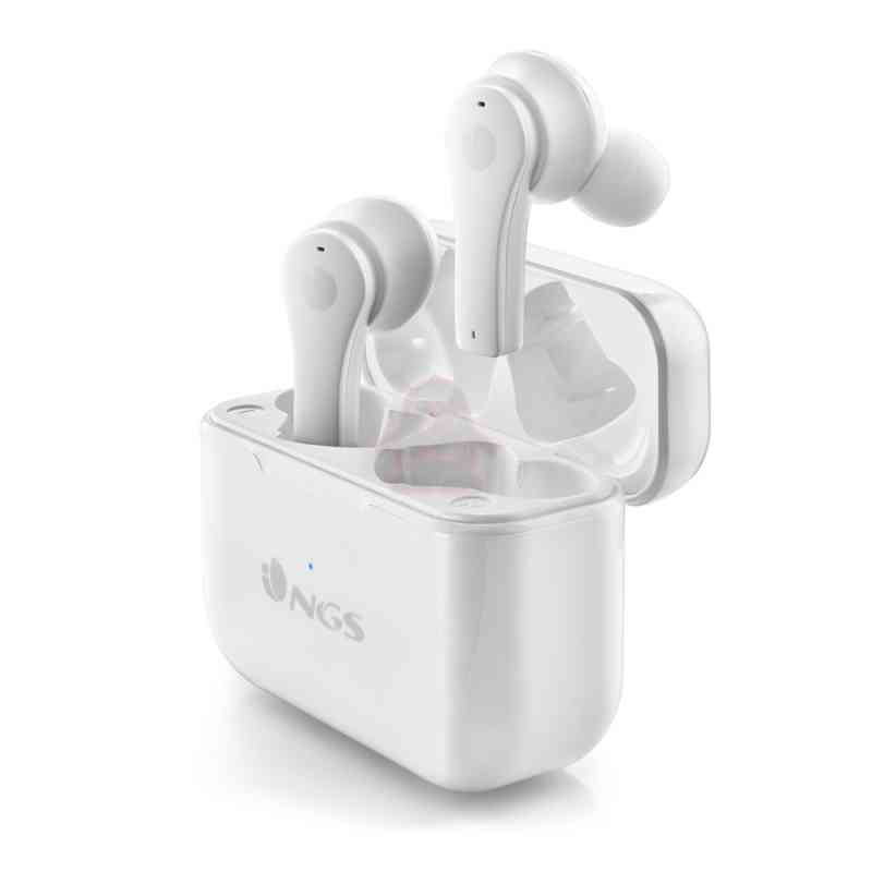 NGS AURICOLARI STEREO BLUETOOTH 5.1 ARTICA BLOOM + BASE DI RICARICA + Touch sensor + Vivavoce WHITE