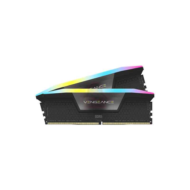 CORSAIR RAM VENGEANCE RGB DDR5 16GB 2 x 8GB DDR5 5200 CL40-40-40-77 1.25V INTEL XMP - BLACK