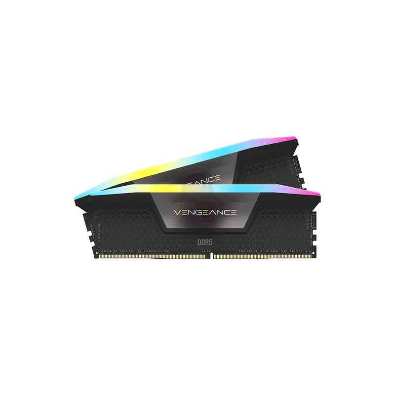 CORSAIR RAM VENGEANCE RGB DDR5 32GB (2 x 16GB) DDR5 5200 CL40-40-40-77 1.25V INTEL XMP - BLACK