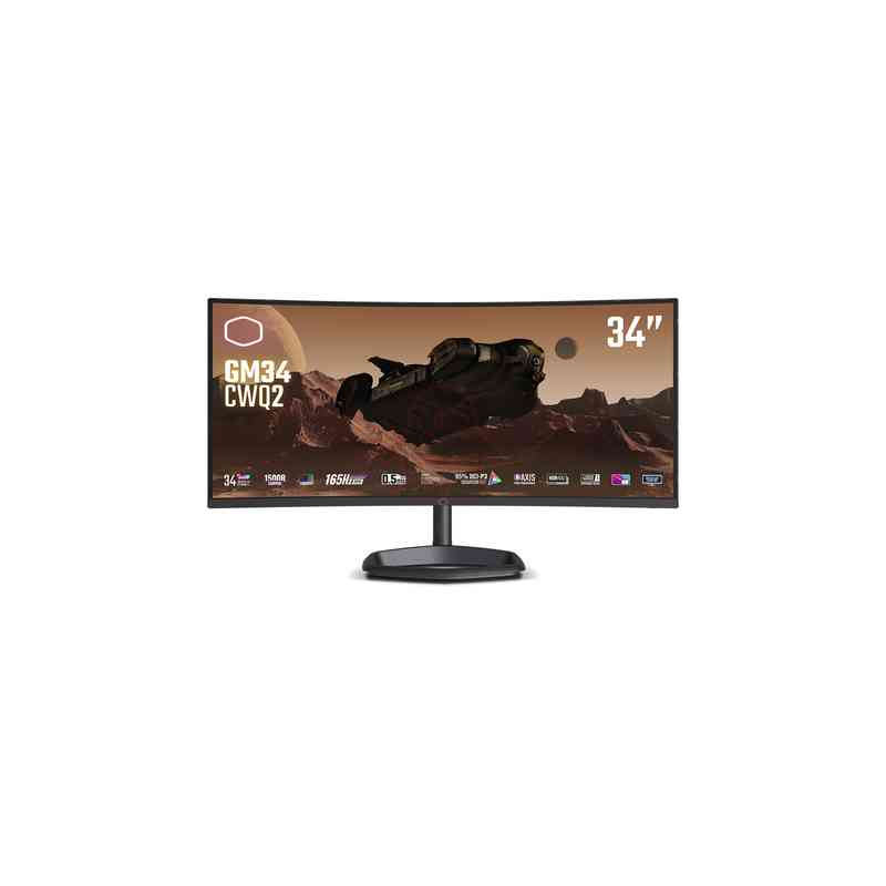 COOLER MASTER MONITOR GAMING CURVO 34 LED VA 21:9 UWQHD 180HZ, 320 CDM, 1500R, USB-C DOCK, DP/HDMI, MULTIMEDIALE, GM34-CWQ2