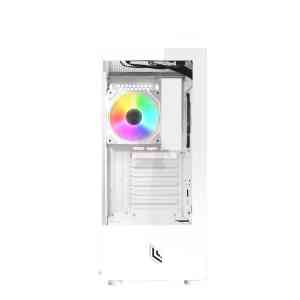 NOUA CASE ATX NEXUS P200 BIANCO 0.5MM SPCC 2, USB3.0/2.0 , FAN ARGB FRONT, GLASS