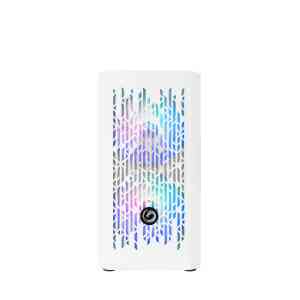 NUWO MICRO CASE ATX BLITZ R25 0.5MM SPCC USB3.0/2.0 3 FAN 12CM ARGB RAINBOW FRONT MESH SIDE GLASS BI