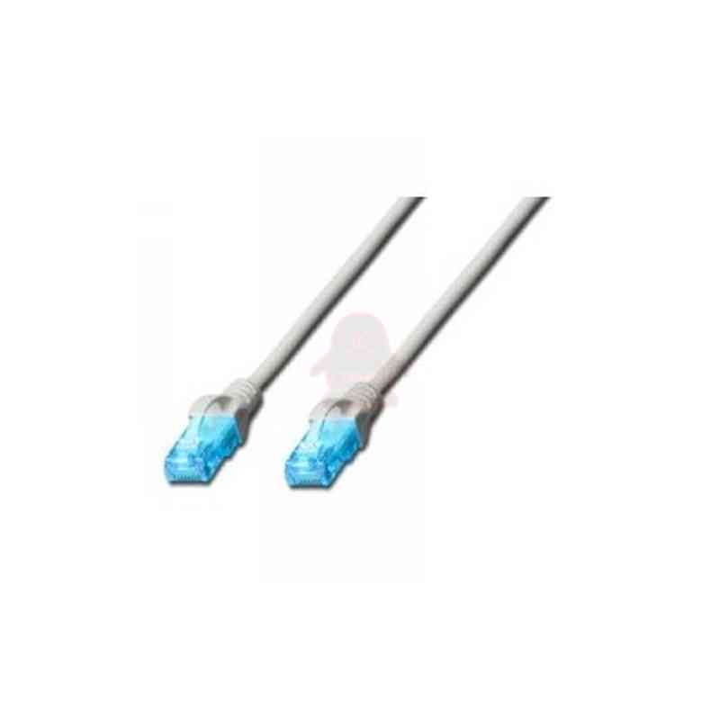 DIGITUS CAVO DI RETE UTP, CAT 5E, NON SCHERMATO, 0,25MT, GRIGIO