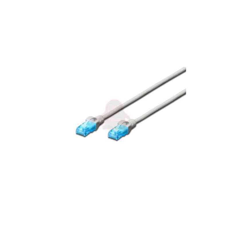 DIGITUS CAVO DI RETE UTP, CAT 5E, NON SCHERMATO, 1MT, GRIGIO