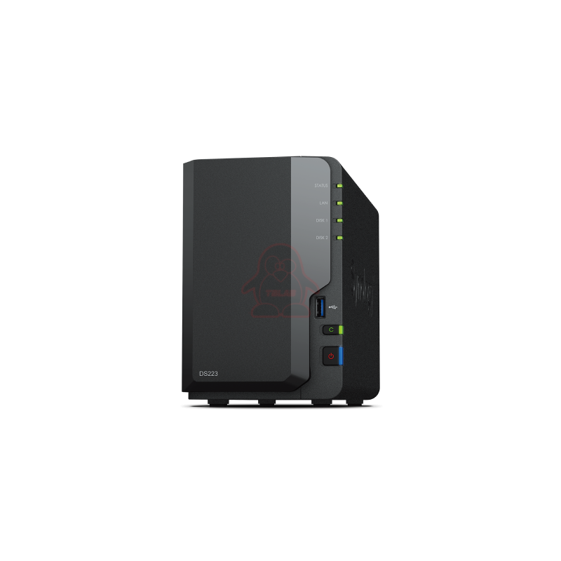 SYNOLOGY NAS TOWER 2BAY 2.5"/3.5" HDD SATA CPU Realtek RTD1619B + 2Gb Ram DDR4 + 1x Gigabit + x3 USB