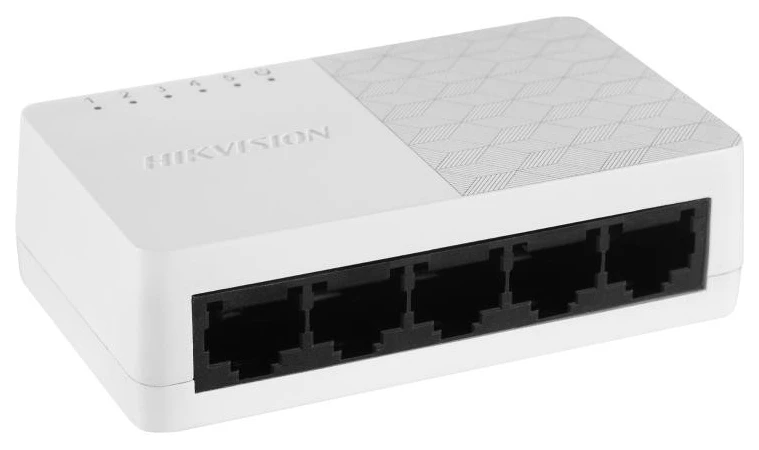 HIKVISION SWITCH L2, UNMANAGED, 5 10/100M RJ45 PORTS, DESKTOP PLASTIC SWITCH