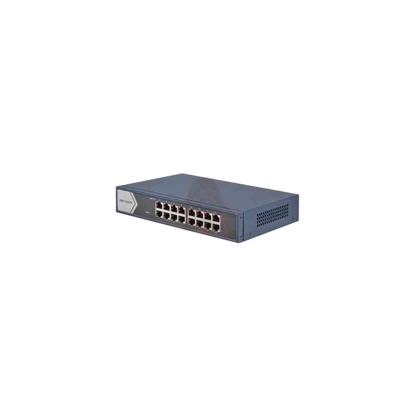HIKVISION SWITCH 16 PORT GIGABIT UNMANAGED SWITCH 16  GIGABIT RJ45 PORTS, 19-INCH RACK-MOUNTABLE STE