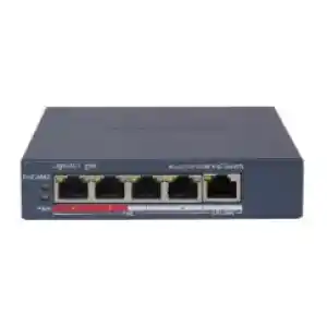 SWITCH HIKVISION SMART MANAGED POE 10/100 L2, 4 10/100M RJ45 POE PORTS, 1 10/100M RJ45 PORT, 802.3AF