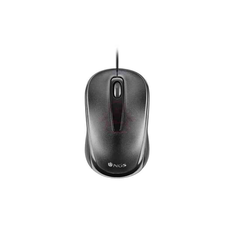 NGS MOUSE OTTICO 1200DPI USB 2 TASTI NERO