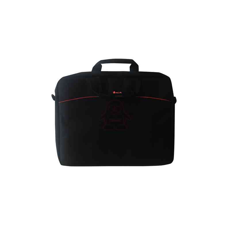 NGS BORSA PER NOTEBOOK UNIVERSALE FINO A 15,6" COLORE ROSSA E NERA - UNA TASCA E UN COMPARTIMENTO PER DOCUMENTI
