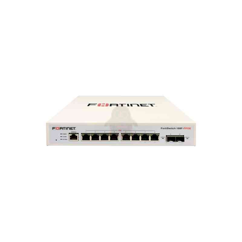 FORTISWITCH-108F-FPOE SWITCH L2+ MANAGEMENT CON 8 PORTE GE + 2 P. SFP + 1 P. POE - POWER BUDGET 130W