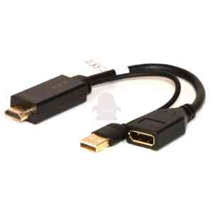 LINK ADATTATORE ATTIVO HDMI MAS - DISPLAYPORT 1.2 FEM E CONNETTORE USB 4K PER PC/NB HDMI A VIDEO DIS