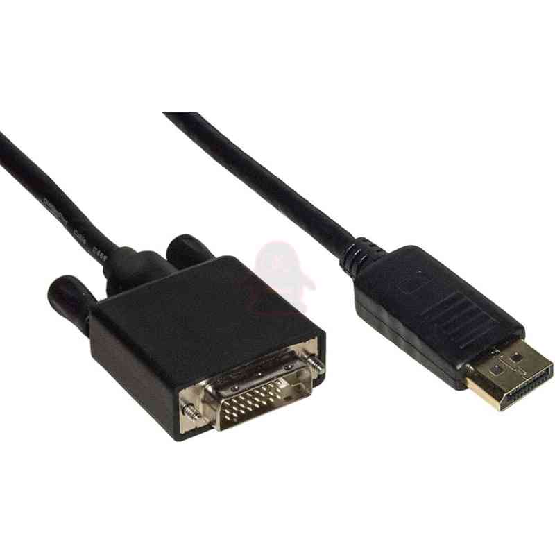 LINK CAVO DISPLAYPORT MASCHIO - DVI MASCHIO CONTATTI DORATI MT. 3