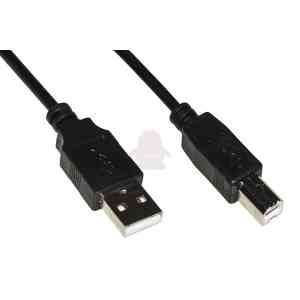 LINK CAVO USB 2.0 CONNETTORI A-B IN RAME MT 1,80 NERO