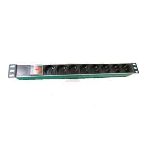 LINK MULTIPRESA DA RACK 19", 8 PRESE SCHUKO CON INTERRUTTORE SPINA SCHUKO 16A