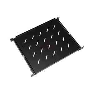 LINK RIPIANO UNIVERSALE PER ARMADIO RACK ESTRAIBILE SU BINARI TELESCOPICI 1 UNITA NERO 350MM