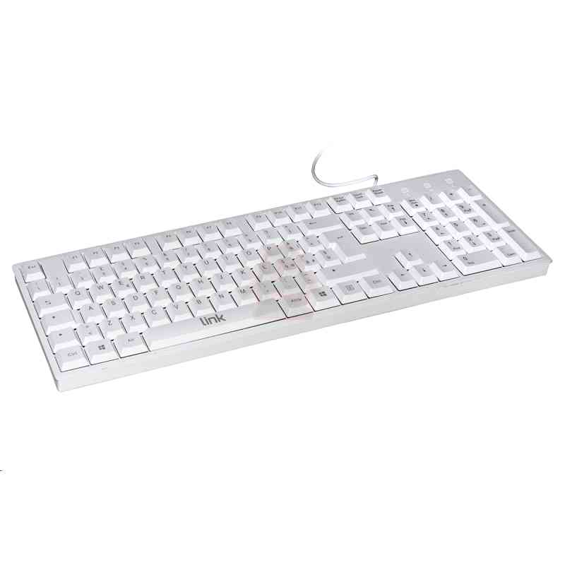 LINK TASTIERA ITALIANA 105 TASTI COLORE BIANCO CONNETTORE USB