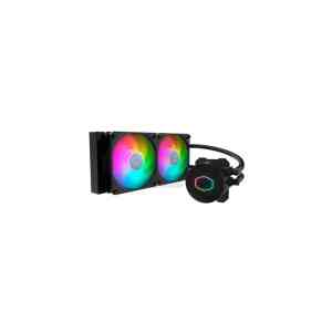 COOLER MASTER DISSIPATORE A LIQUIDO MASTERLIQUID 240 CORE II SKT UNIVERSALE 2X120MM ARGB FANS, NERO