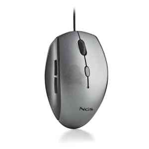 NGS MOUSE ERGONOMICO CON FILO E BOTTONI SILENZIOSI TYPE C GRAY