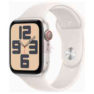 APPLE WATCH SE GPS + CELLULAR 44MM STARLIGHT ALUMINIUM CASE WITH STARLIGHT SPORT BAND - S/M