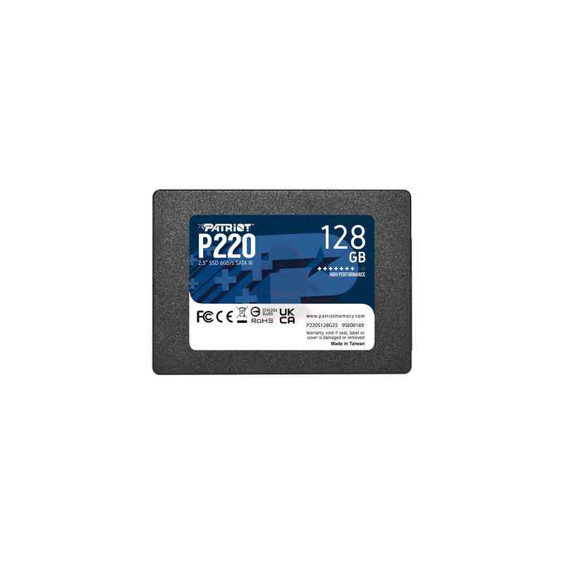 PATRIOT SSD INTERNO P220 128GB 2,5" SATA 6GB/S R/W 500/480