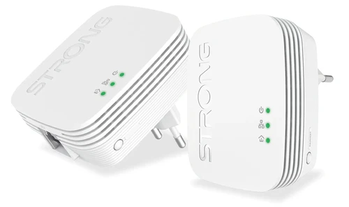 STRONG KIT DA DUE POWERLINE FORMATO MINI CPL 600 MBIT/S 1+1 ETHERNET - NO WIFI