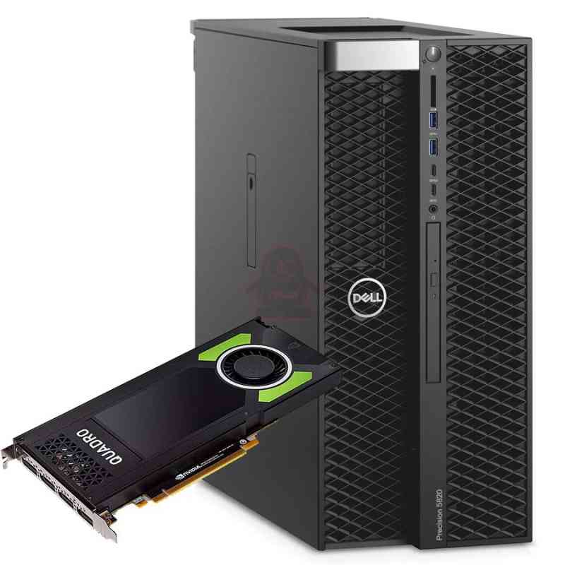 RINOVO WKS DELL T5820 TOWER W2125 DDR4 64GB SSD 512GB NVIDIA QUADRO M4000-P4000 8GB W11P UPG GRADE A