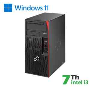 RINOVO PC FUJITSU ESPRIMO P757 TOWER I3-7XX0 DDR4 8GB SSD 512GB W11P NO DVD GRADE A 1Y WARRANTY