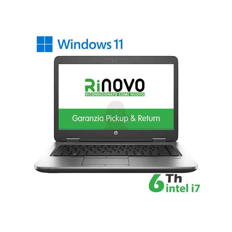 RINOVO HP NB REFURBISHED PROBOOK 640 G2 I5-6X00 DDR 16GB SSD 240GB W11P 14 1Y 3M BATTERIA