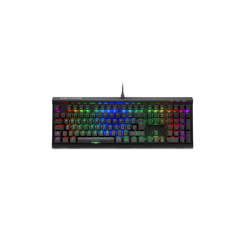 SHARKOON TASTIERA GAMING MECCANICA SKILLER SGK60, SWITCH KAILH BOX BROWN, LAYOUT ITA, RGB