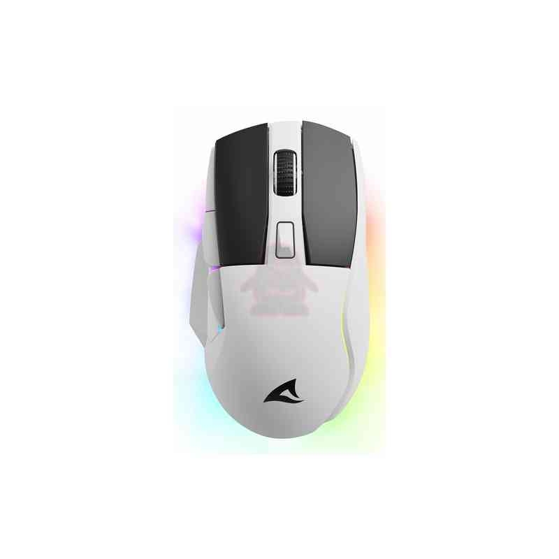 SHARKOON MOUSE SKILLER SGM50 BIANCO CABLATO E WIRELESS, 6400 DPI