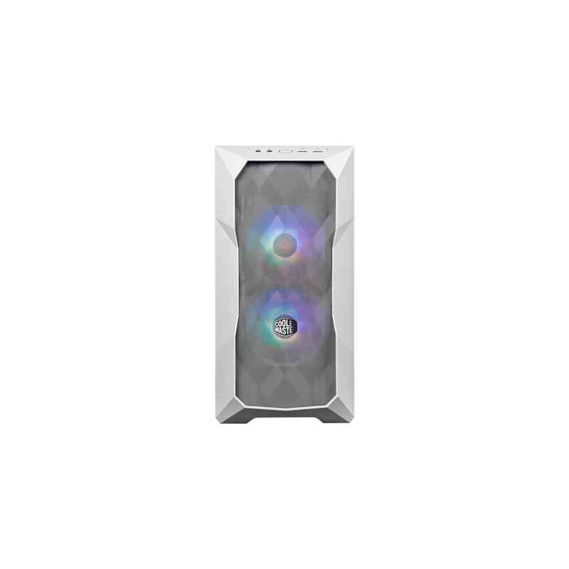 COOLER MASTER CASE MASTERBOX TD300 MESH WHITE ARGB, SIDE-PANEL, MID-TOWER, MICRO-ATX MINI-ITX