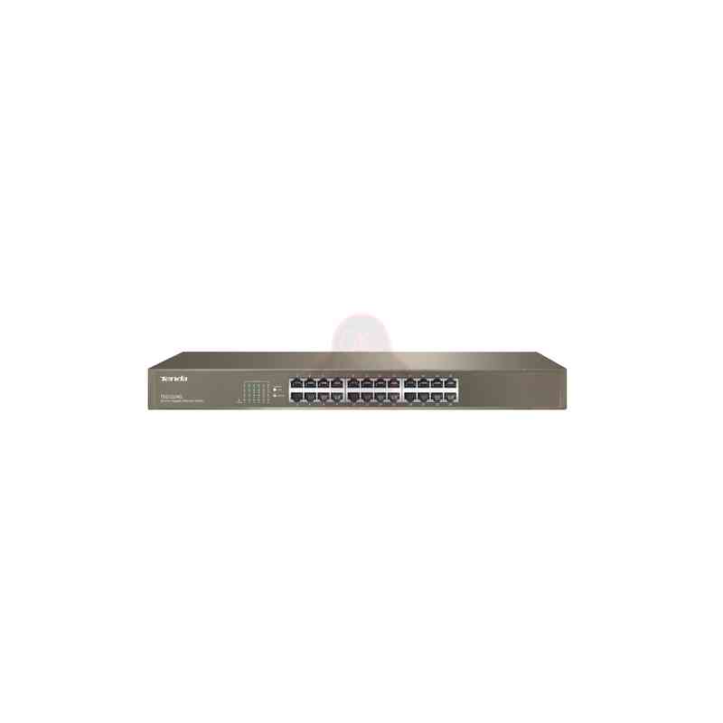 TENDA SWITCH 24 PORTE GIGABIT 10/100/1000, CAPACITA SWITCHING 48GBPS, PROTEZIONE FULMINI 6KV