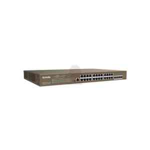 TENDA SWITCH L3 MANAGED POE SWITCH 24 PORTE 10/100/1000 BASE-T ETHERNET - 4 PORTE 1000 BASE-X SFP -1