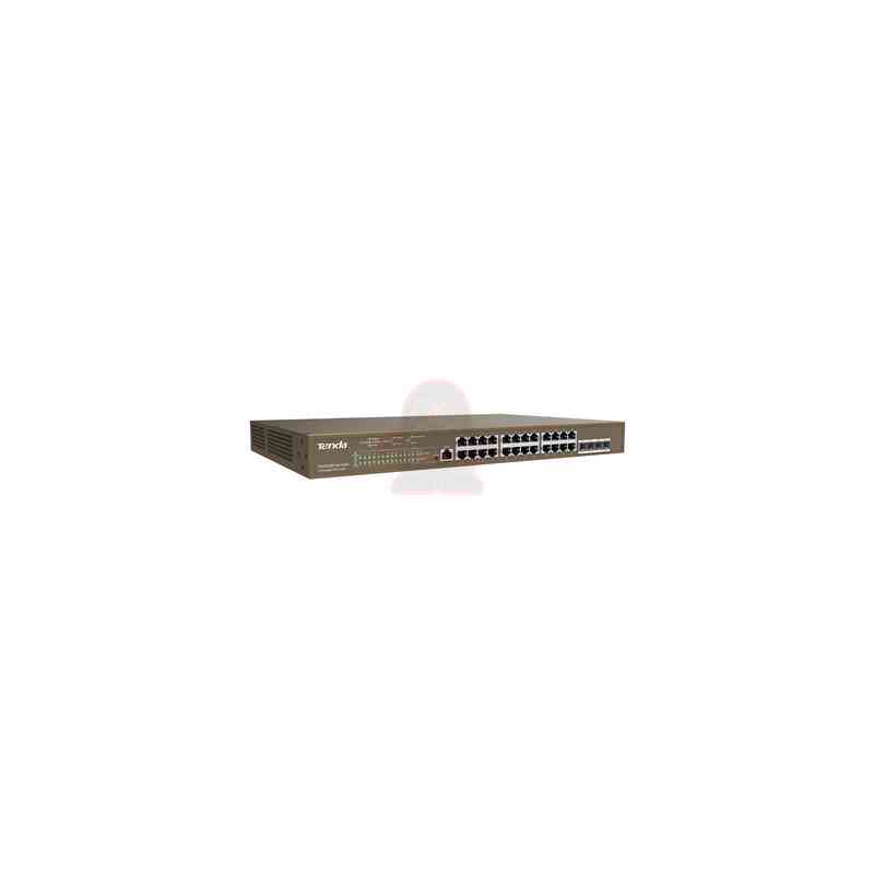 TENDA SWITCH L3 MANAGED POE SWITCH 24 PORTE 10/100/1000 BASE-T ETHERNET - 4 PORTE 1000 BASE-X SFP -1